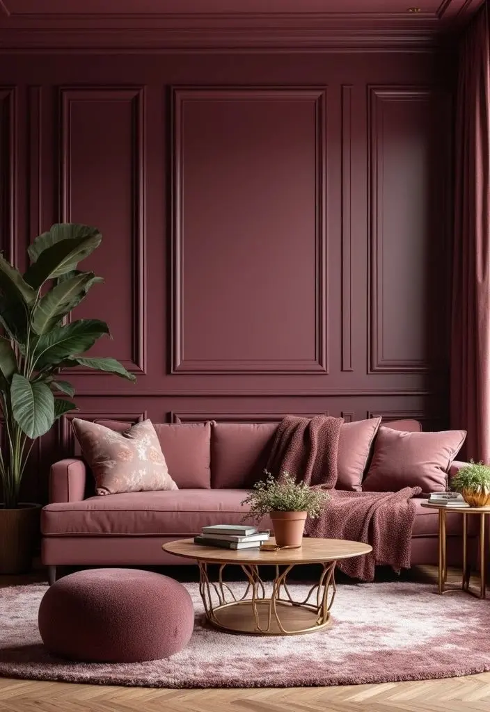 décoration pièce de vie couleur